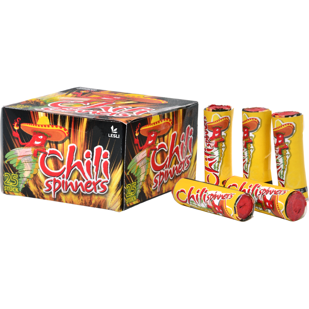 Chili Spinners 25er Schachtel (LESLI)